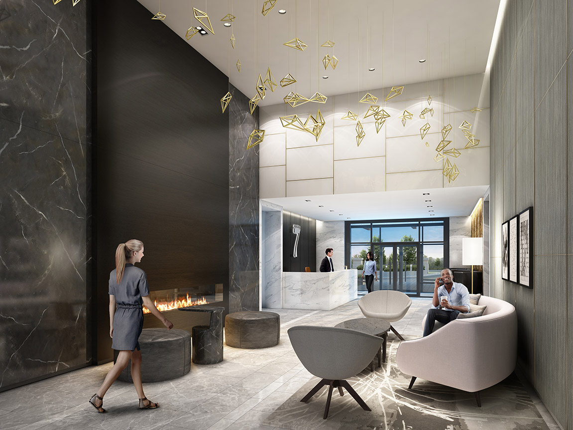 Avenue on 7 Condos Lobby Toronto, Canada