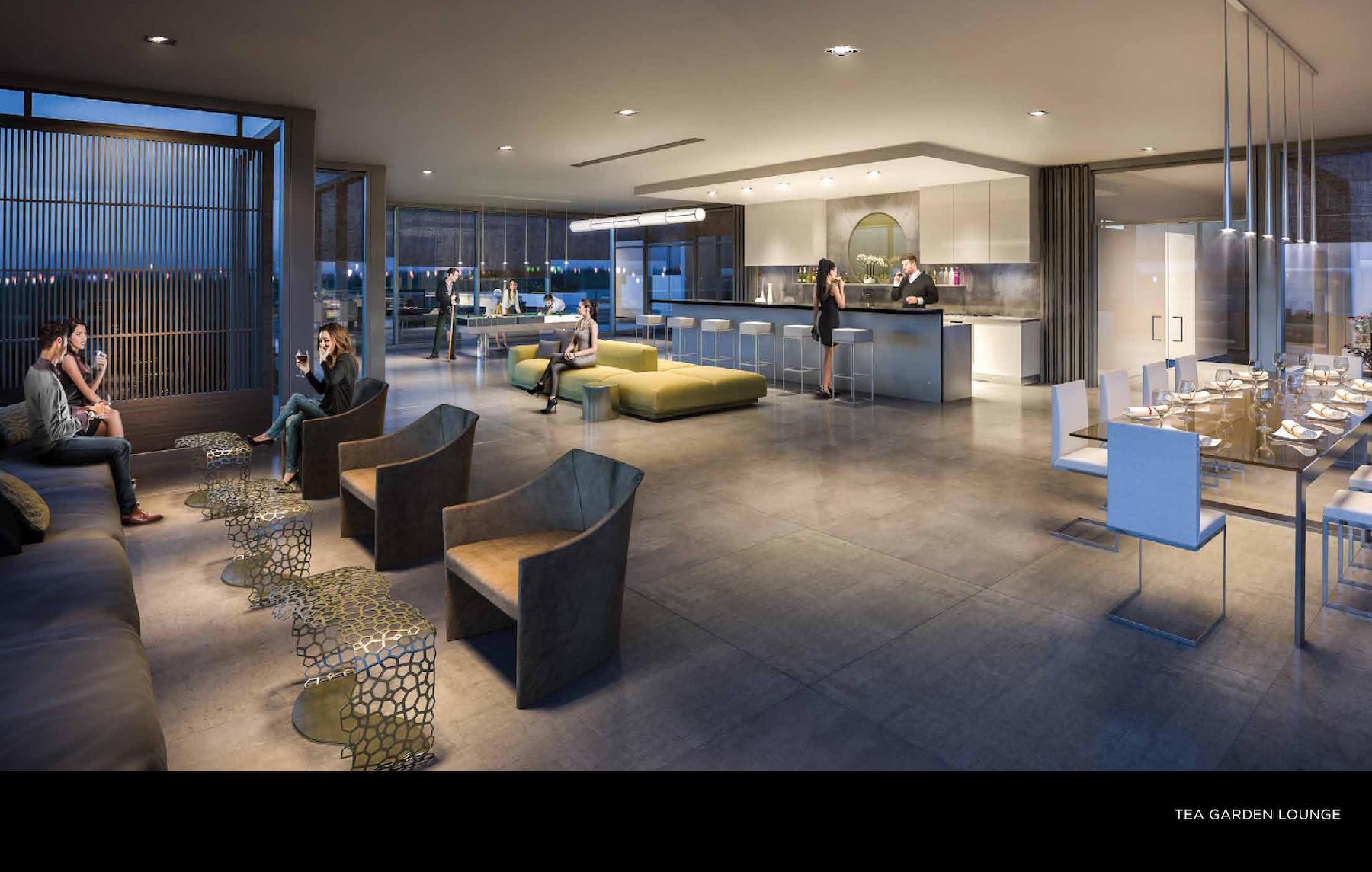 Tea Garden Condos Wine Lounge Toronto, Canada