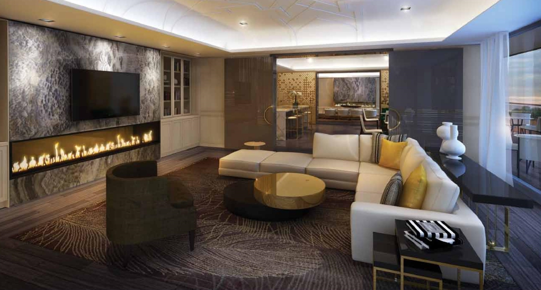 Minto Yorkville Park Condos Party Room Toronto, Canada