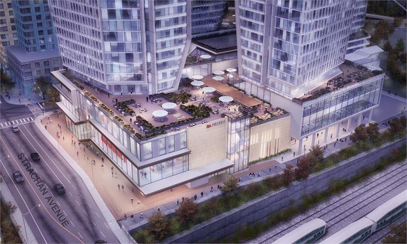 Garrison Point Condos Rooftop View Toronto, Canada