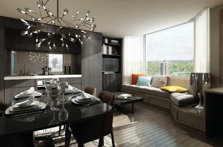Yorkville Plaza Condos Dinning Area Toronto, Canada