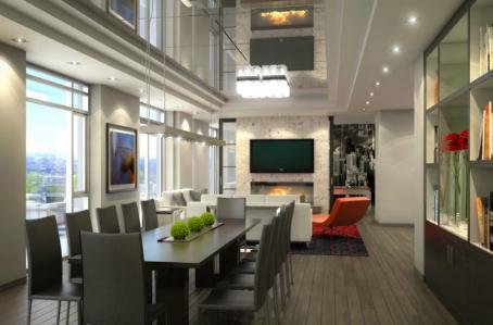 The College Condos Dinning Area Toronto, Canada