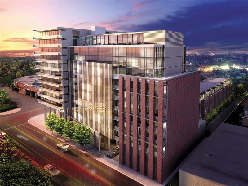 The Carlaw Condos Building View Toronto, Canada