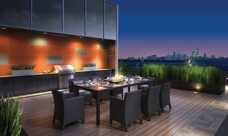 Neon Condos Terrace Dinning Toronto, Canada