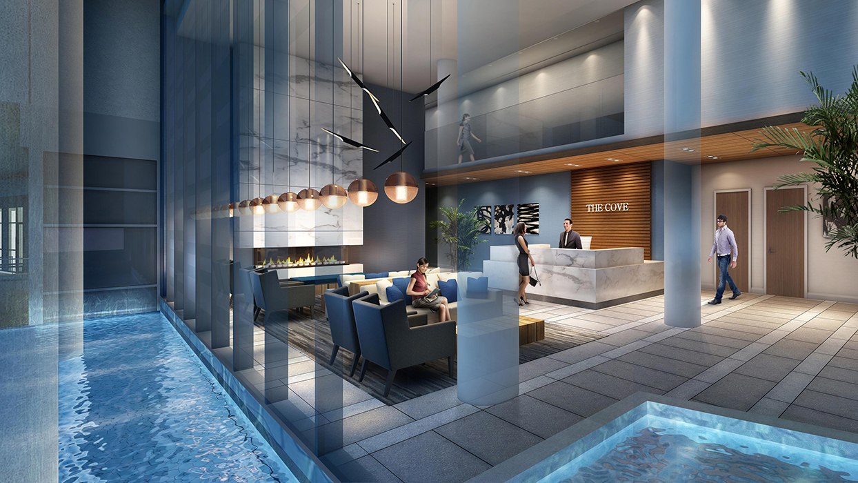 Cove Condos Lobby View Toronto, Canada
