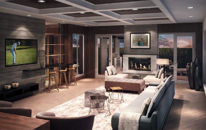 The Craftsman Condos Living Area Toronto, Canada