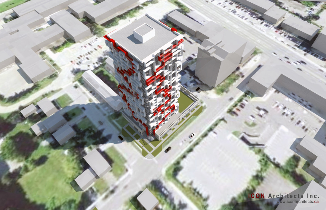Maze Condos Aerial View Toronto, Canada