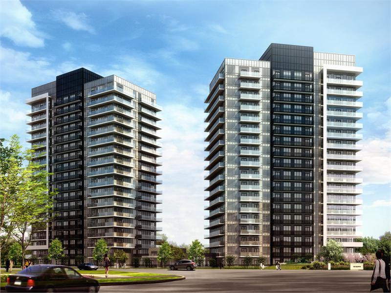Downtown Erin Mills Condos Building View Toronto, Canada