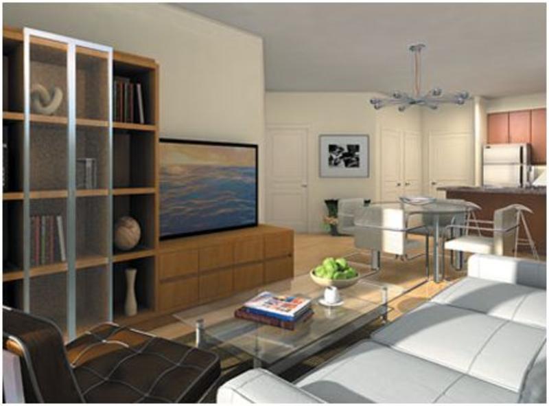 Absolute Condos Living Area Toronto, Canada