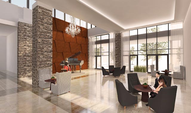 Allegra Condos Piano Lounge Toronto, Canada