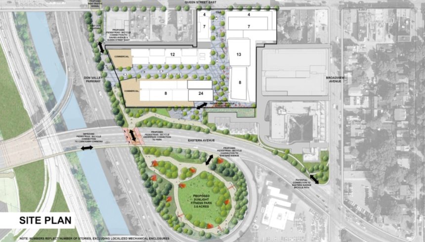 Riverside Square Condos Site Plan Toronto, Canada