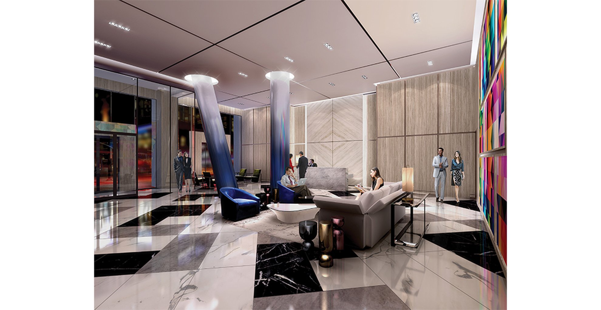 Skywatch Condos Lobby Toronto, Canada