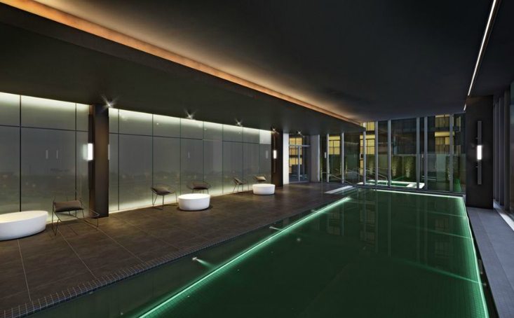 Spectra Condos Pool Area Toronto, Canada