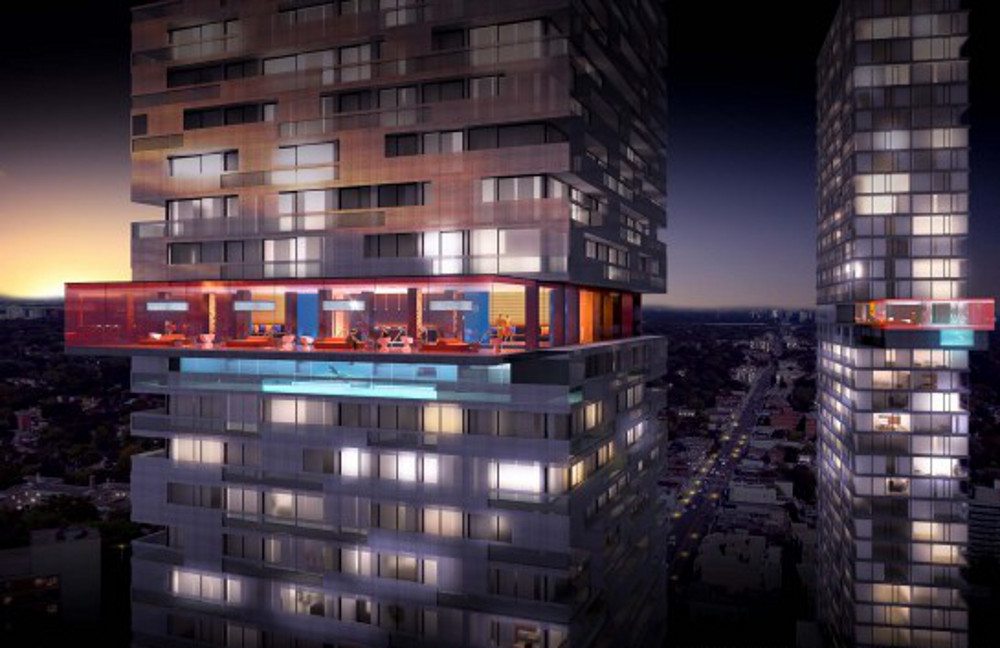 E Condos Condos Night View Toronto, Canada