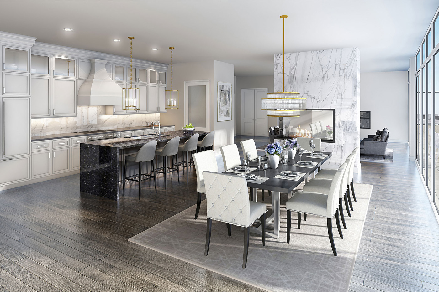 EV Royale Condos Dinning Area Toronto, Canada