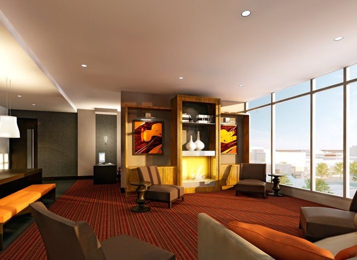 The Grand Condos Living Area Toronto, Canada