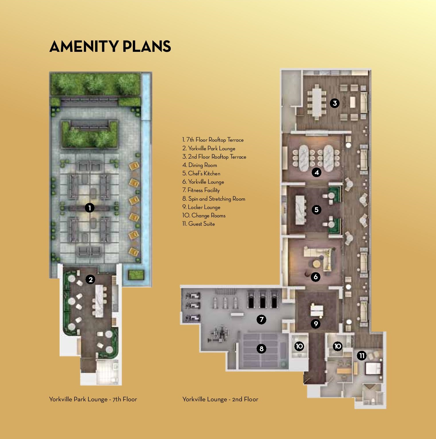 Minto Yorkville Park Condos Amenities Plan Toronto, Canada