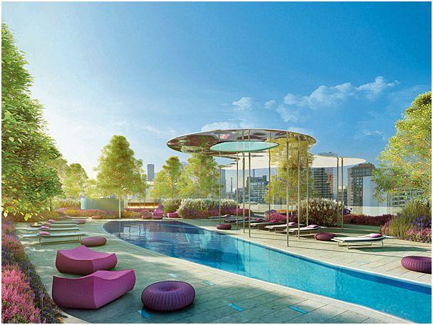 One Bloor Condos Outdoor Pool Toronto, Canada