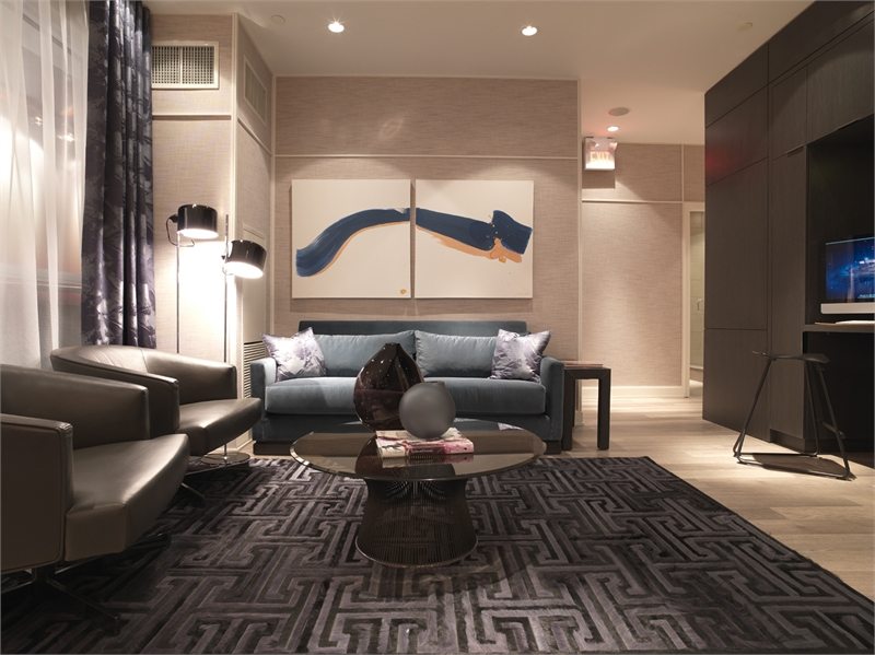 M2 Condos Living Area Toronto, Canada