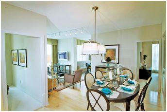 Elle Condos Living Area Toronto, Canada
