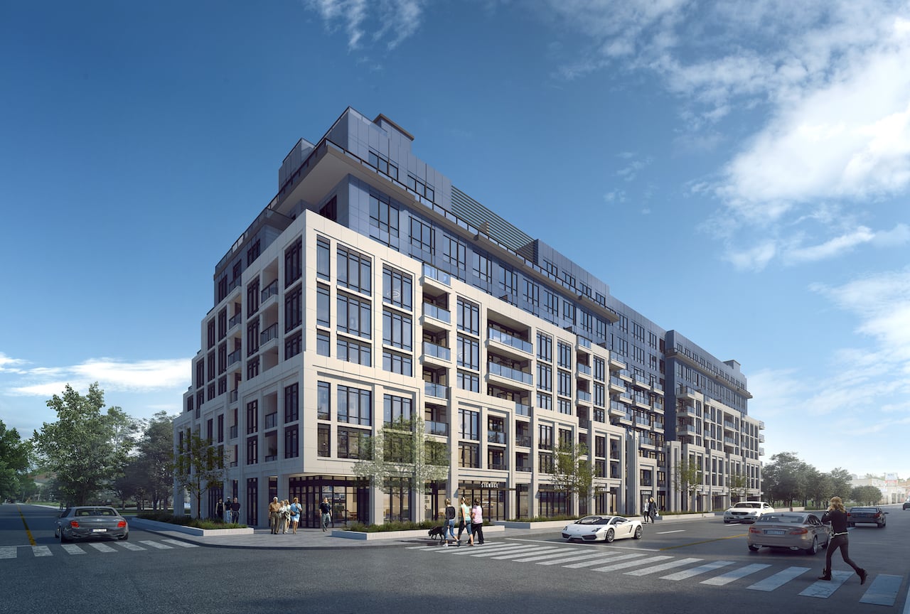 Rendering of The Addington Condos front view