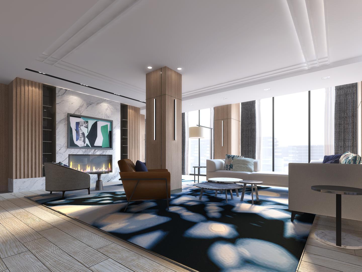 Aquabella Condos Party Room Toronto, Canada