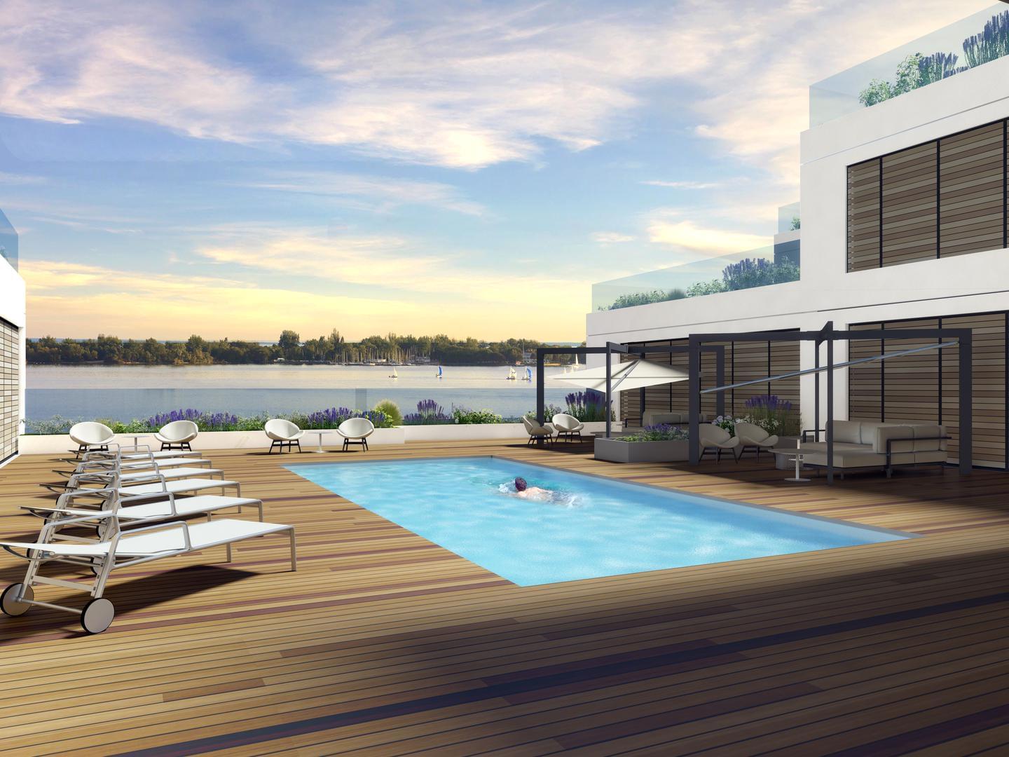 Aquabella Condos Swimming Pool Toronto, Canada