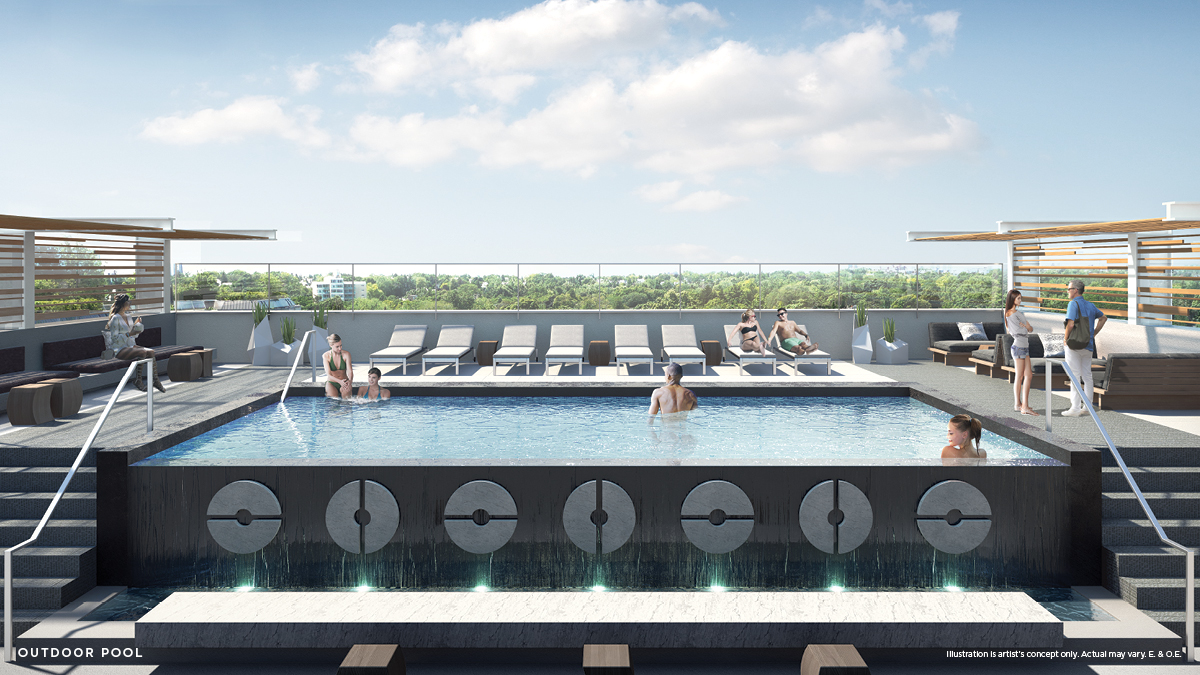Vita Condos Outdoor Pool Toronto, Canada