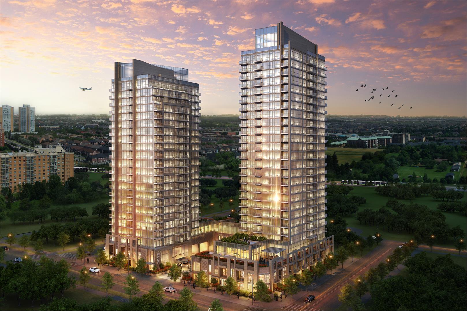 Amber Condos Building View Toronto, Canada