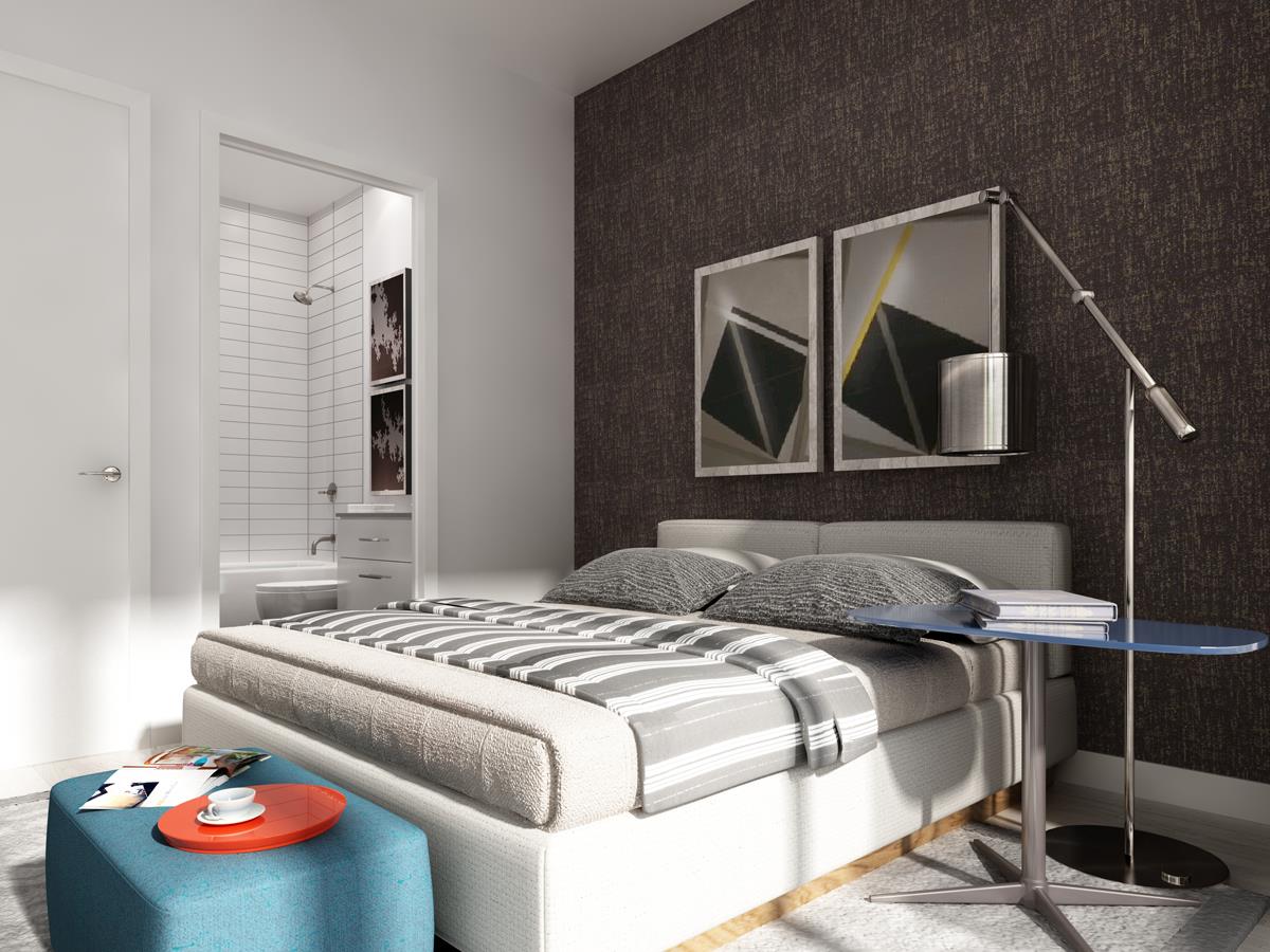 Enigma on the Park Condos Bedroom Toronto, Canada