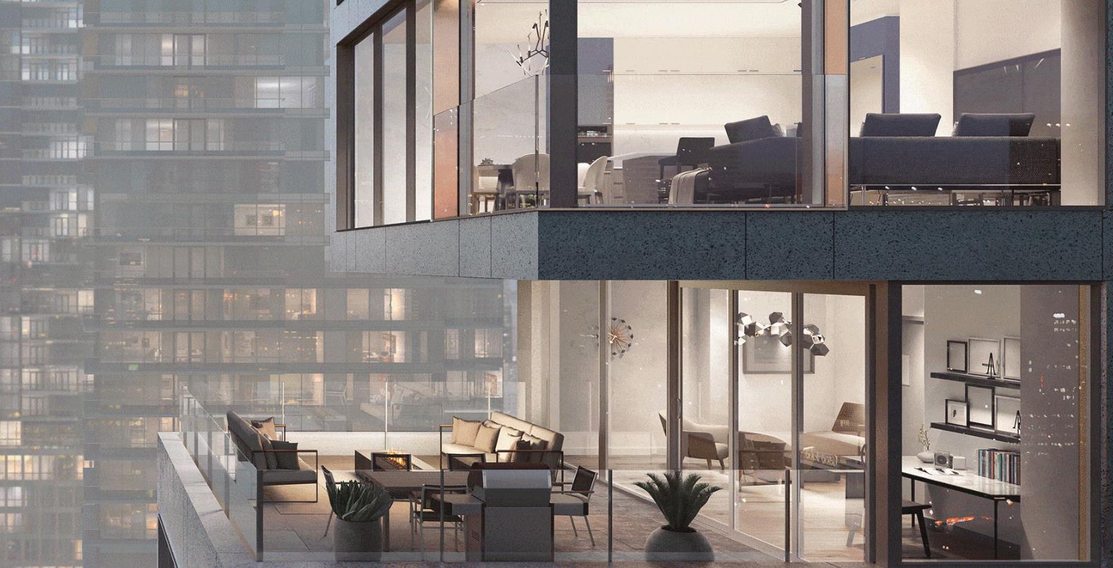 Exterior Rendering of Bungalow on Mercer Condo Unit