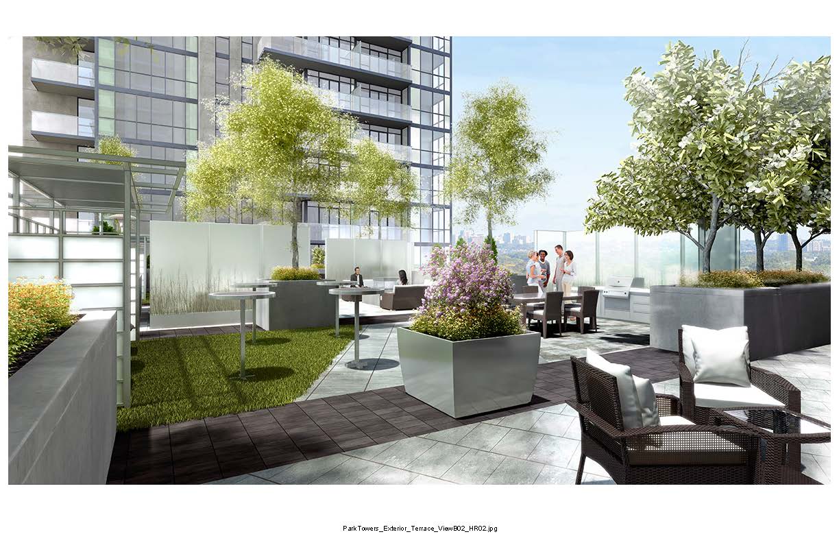 Park Towers at IQ Condos Terrace Party Toronto, Canada