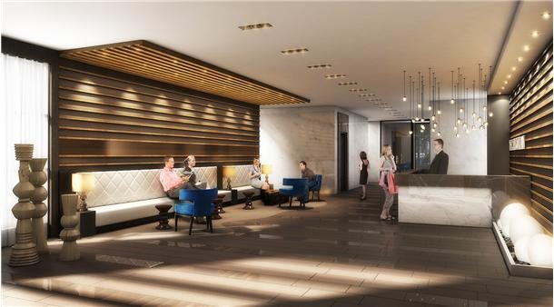 The Epicurean Condos Lobby Toronto, Canada
