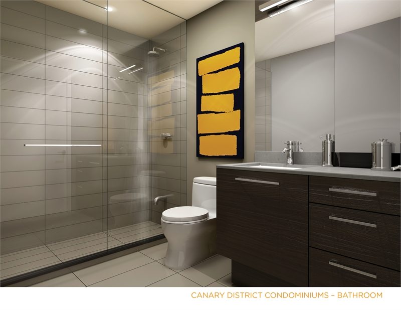 Canary District Condos Bathroom Toronto, Canada