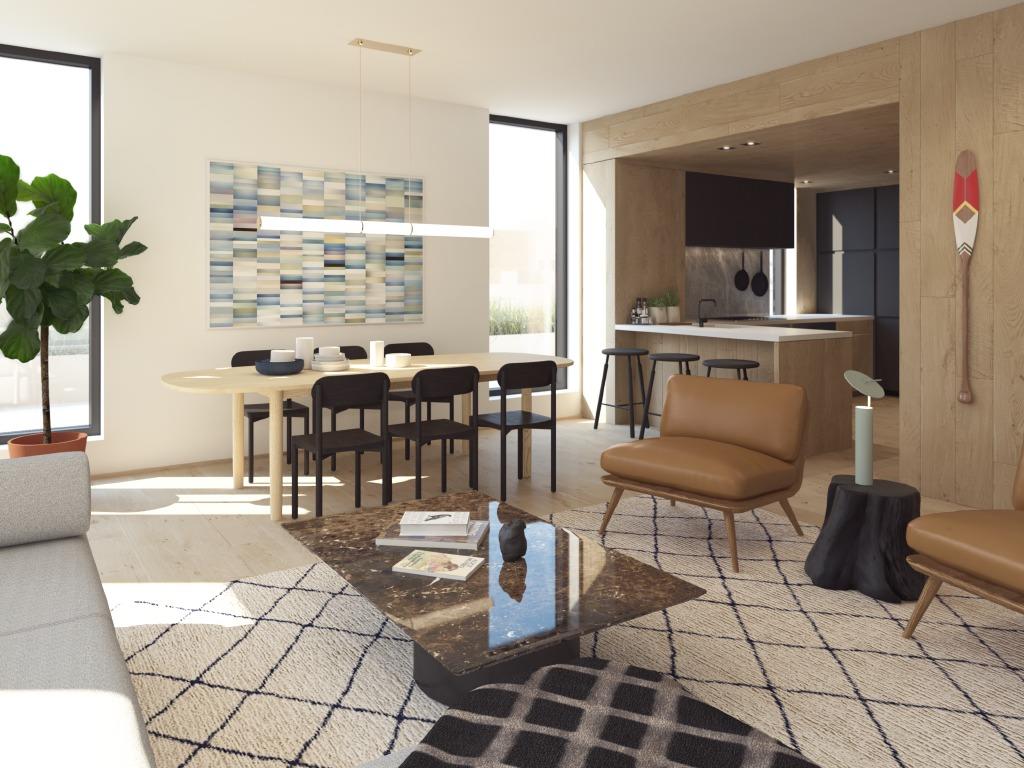 Cabin Condos Living Area Toronto, Canada