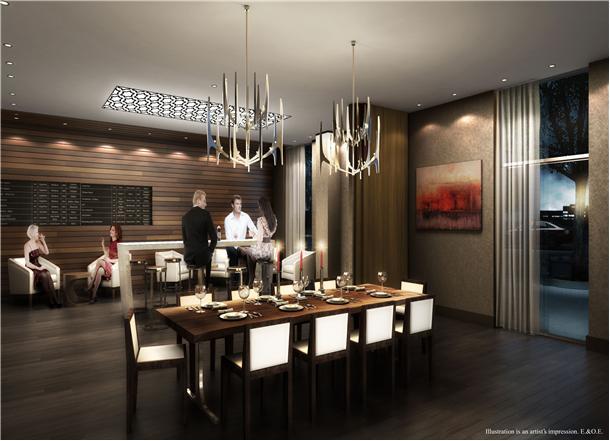 The Epicurean Condos Party Area Toronto, Canada