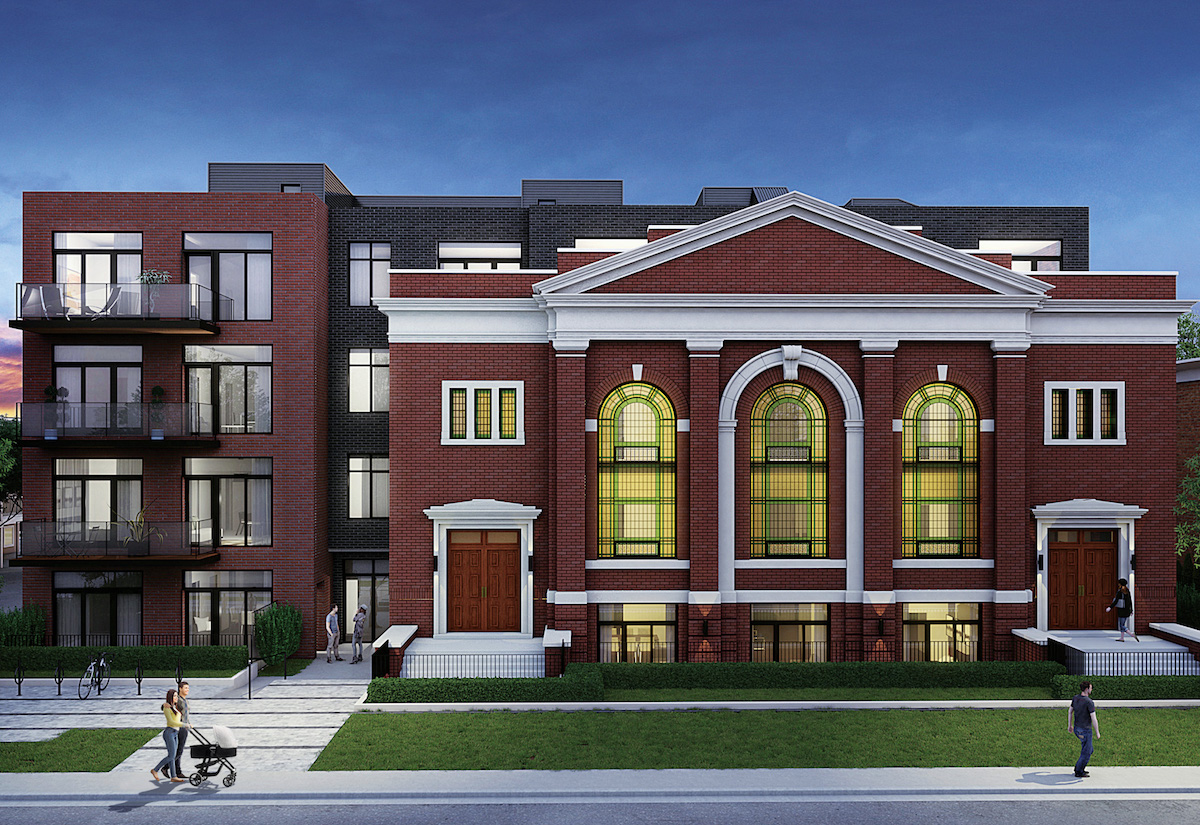 Sunday School Condos Front View Toronto, Canada