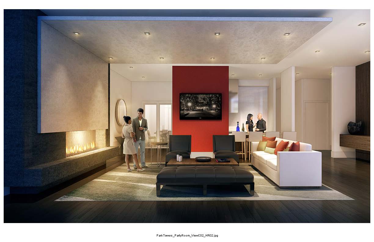 Park Towers at IQ Condos Party Room Toronto, Canada