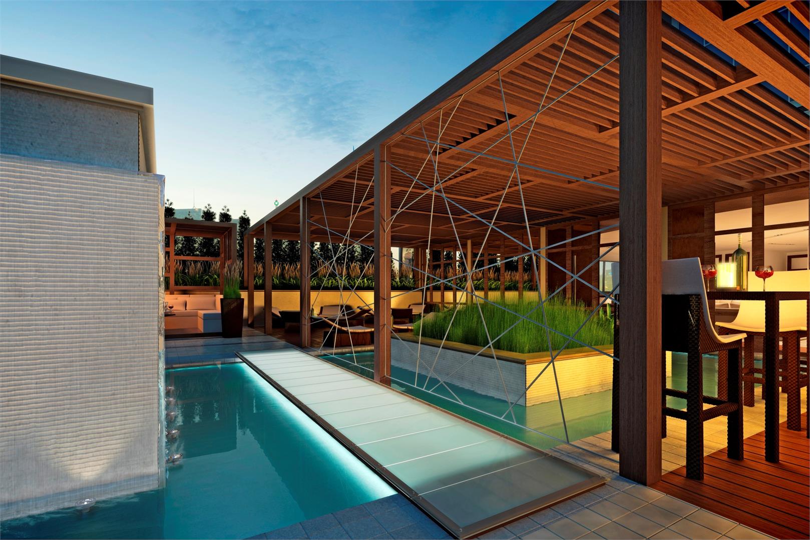 Fly Condos Terrace Pool Toronto, Canada