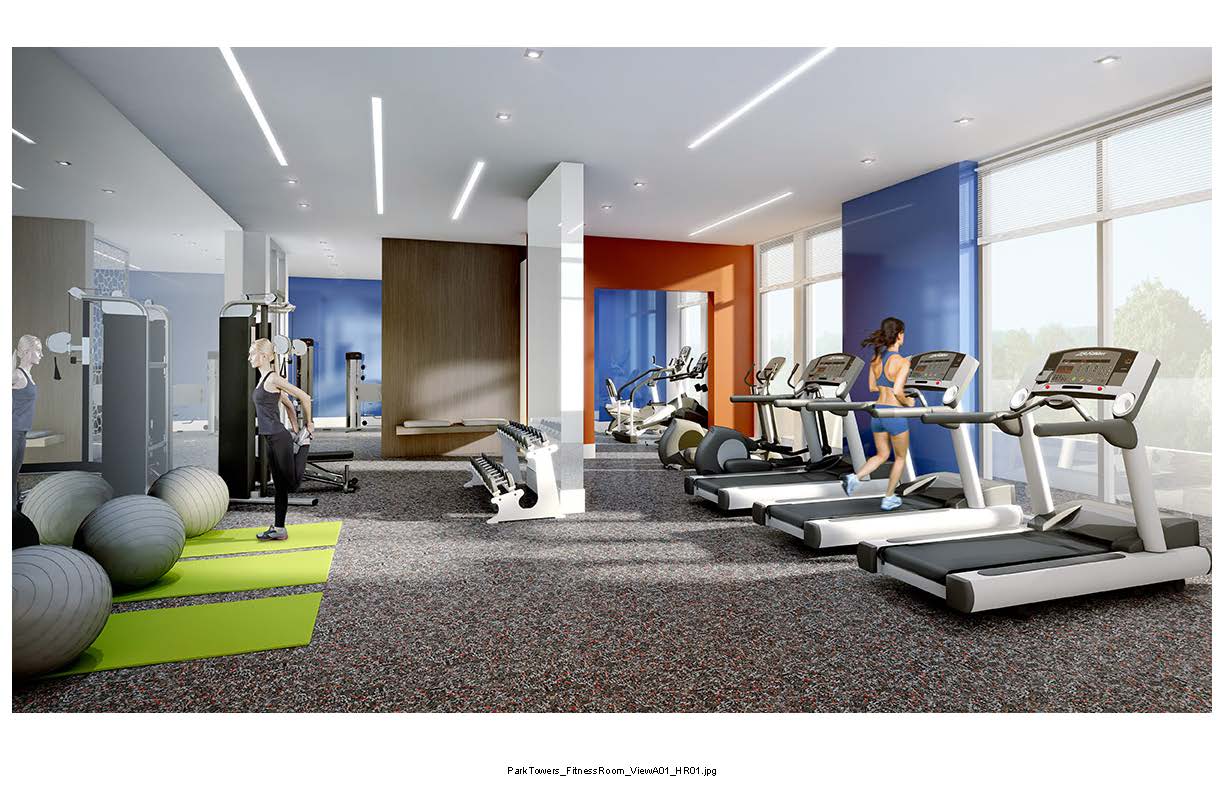 Park Towers at IQ Condos Gym Toronto, Canada