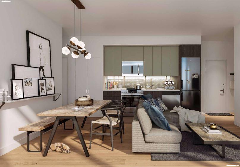 Home (Power + Adelaide) Condos Living Area Toronto, Canada