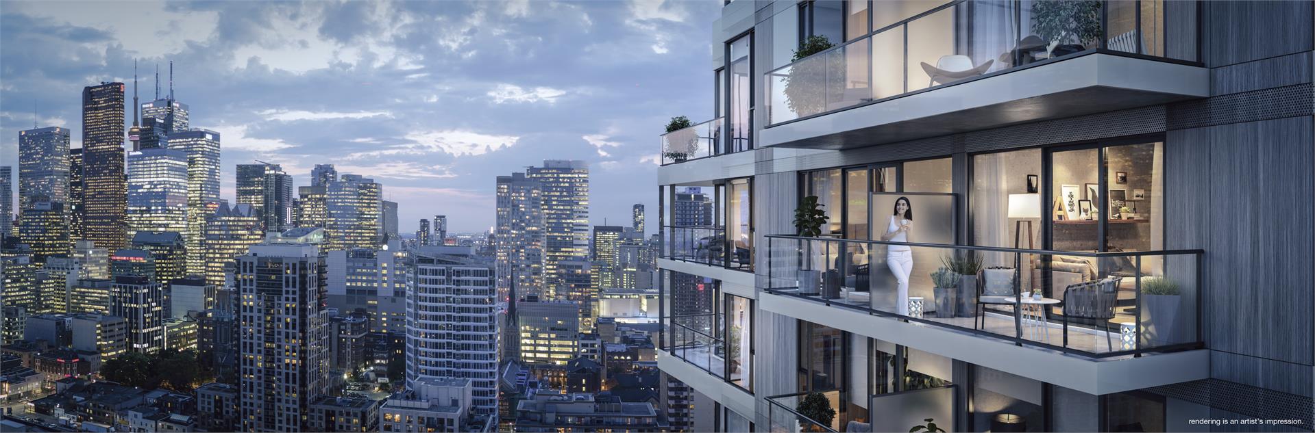 Ivy Condos Balcony View Toronto, Canada