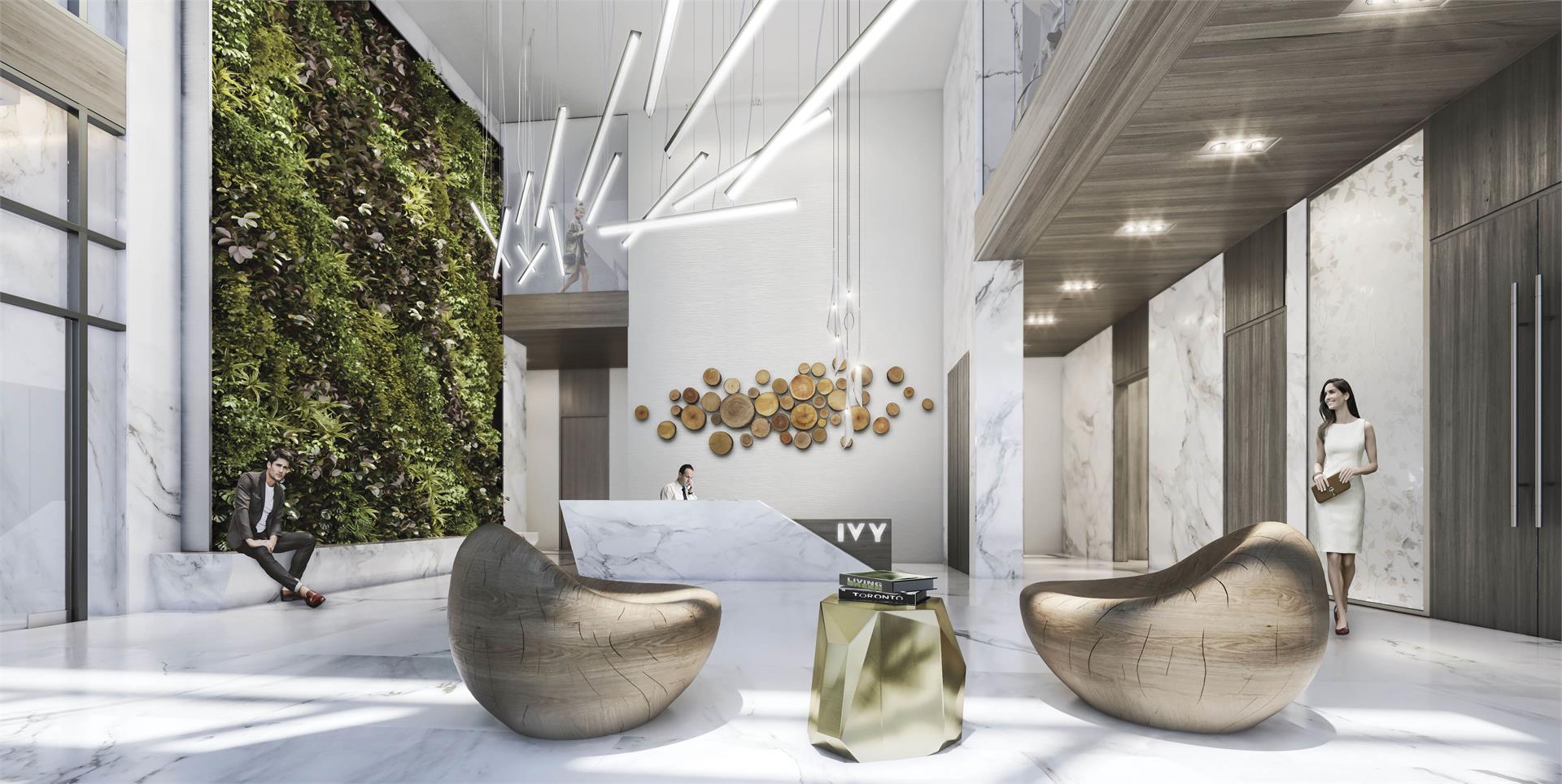 Ivy Condos Lobby Toronto, Canada