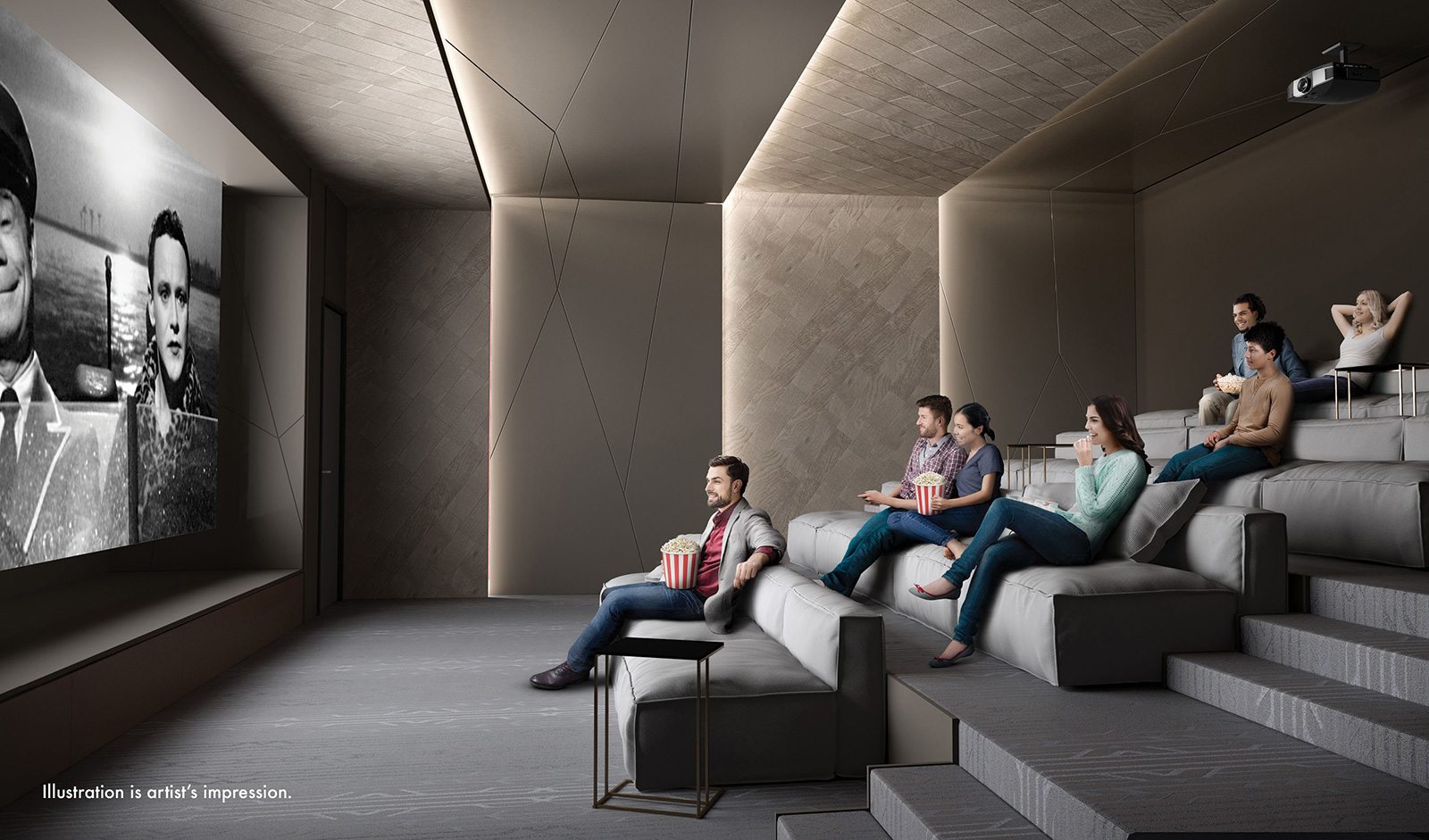 M City Condos Theater Room Toronto, Canada