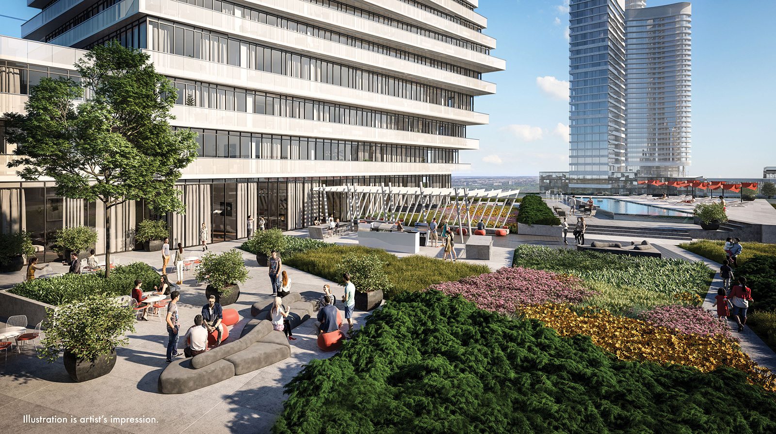 M City Condos Outdoor Garden Toronto, Canada