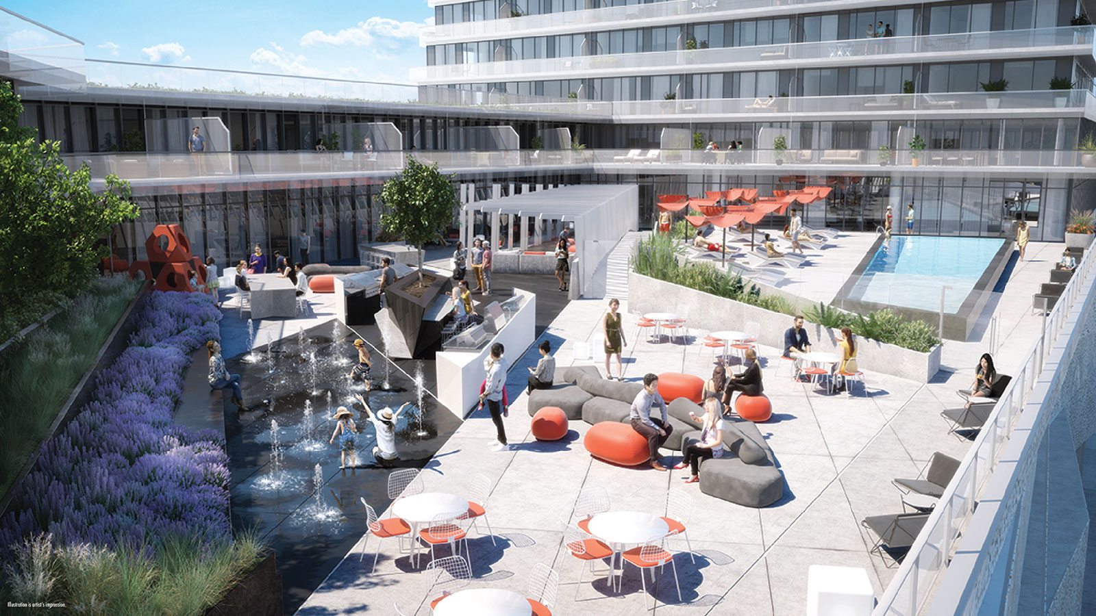 M City Condos Outdoor Terrace Toronto, Canada