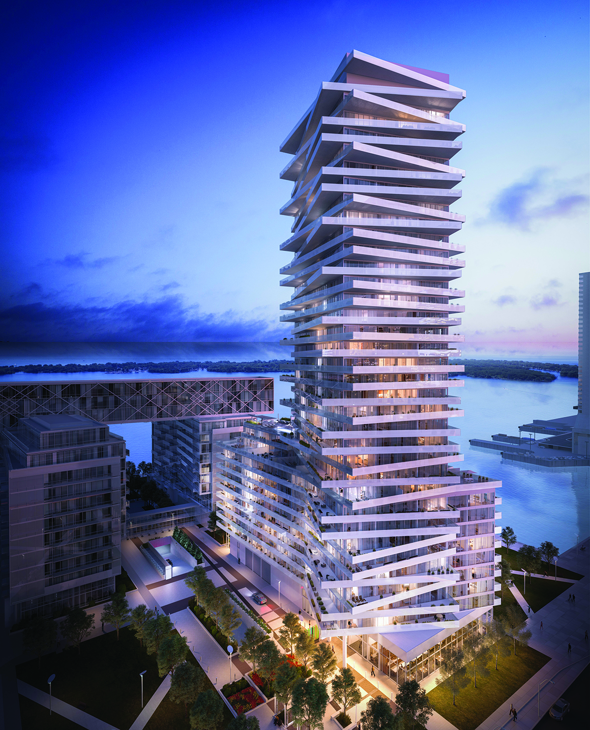 Pier 27 Tower Condos Aerial View Toronto, Canada