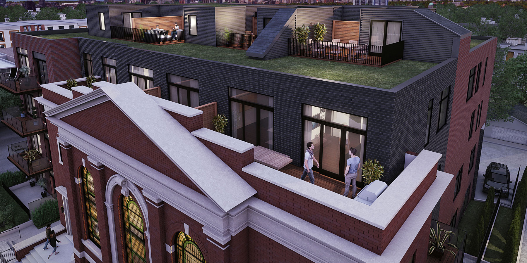 Sunday School Condos Rooftop View Toronto, Canada