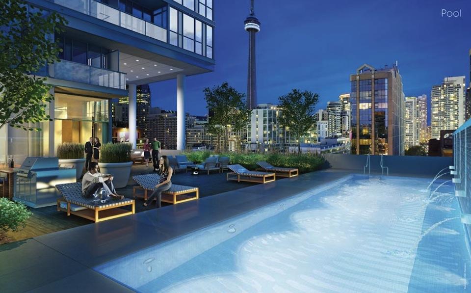 Charlie Condos Swimming Pool Toronto, Canada
