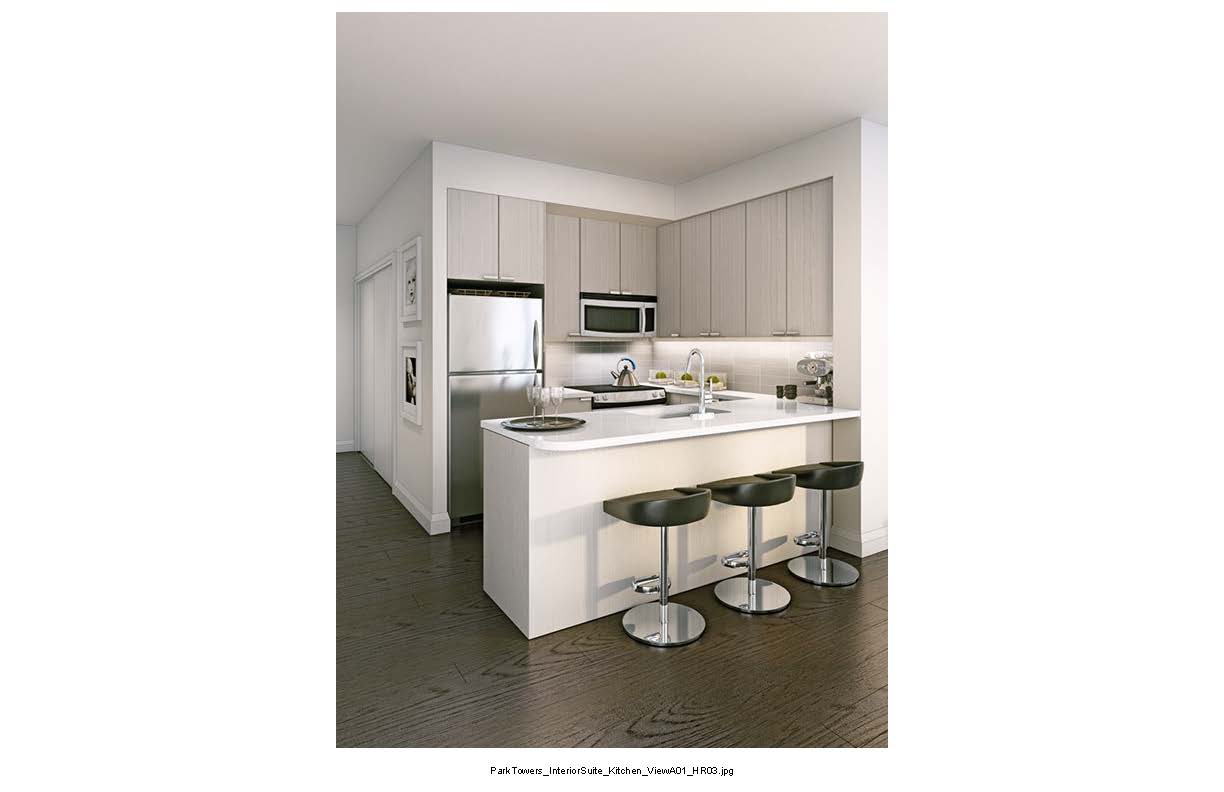 Park Towers at IQ Condos Kitchen Toronto, Canada